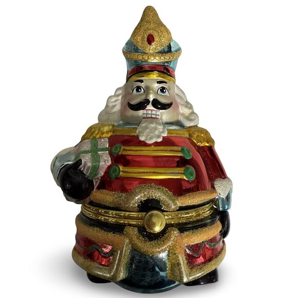 Christopher Radko Other - Christopher Radko 2004 Jolly Cracker Nutcracker Trinket Candy Jewelry Box VTG